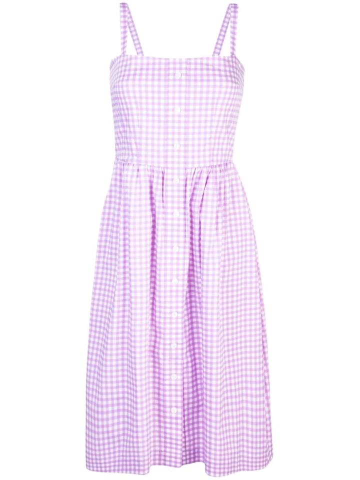 Hvn Laura Gingam Dress - Purple