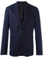 Ami Alexandre Mattiussi Half Lined 2 Button Jacket, Men's, Size: 48, Blue, Wool