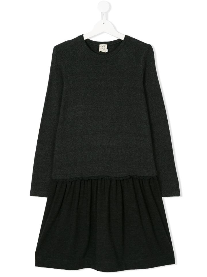 Caffe' D'orzo Flared Skirt Dress - Grey