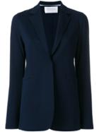 Harris Wharf London Front Button Blazer - Blue