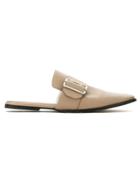 Mara Mac Leather Mules - Nude & Neutrals
