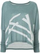 Taylor Loose Fit Intersect Sweatshirt - Blue
