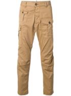 Dsquared2 Patch Pockets Cargo Trousers - Brown