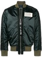 Diesel Ribbed Sleeve Bomber - Green