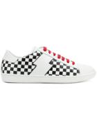 Amiri Check Low-top Sneakers - White