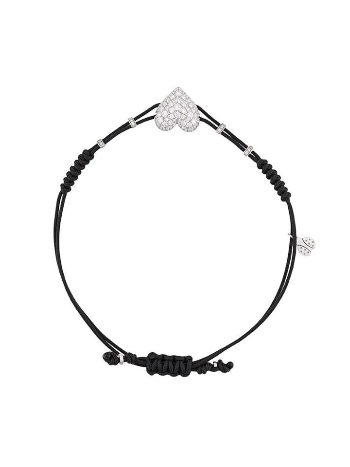 Pippo Perez 18kt White Gold Heart Diamond Bracelet - W/g