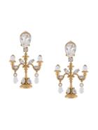 Dolce & Gabbana Chandelier Clip-on Earrings, Metallic