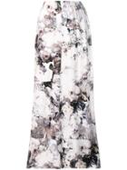 A.f.vandevorst Floral Flared Maxi Skirt - White