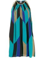 M Missoni Sleeveless Knitted Mini Dress - Green