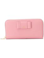 Miu Miu Bow Continental Wallet - Pink