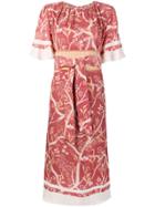 Johanna Ortiz Blossoming Tree Print Midi Dress - Pink
