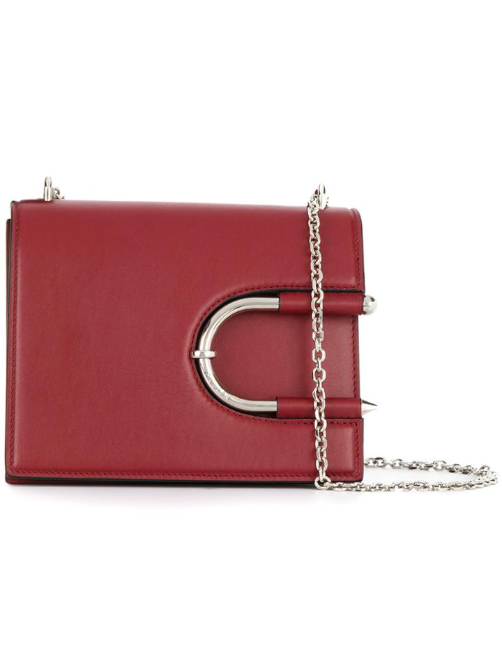 Mugler Horse Shoe Detail Bag - Red