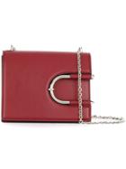 Mugler Horse Shoe Detail Bag - Red