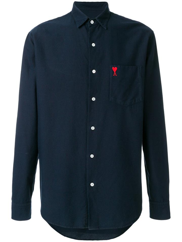 Ami Alexandre Mattiussi Ami De Coeur Summer Fit Shirt - Blue