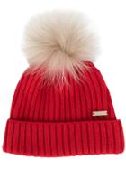 Woolrich Pom-pom Beanie Hat - Red