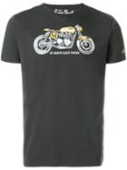 Mc2 Saint Barth Motorbike Print T-shirt - Grey