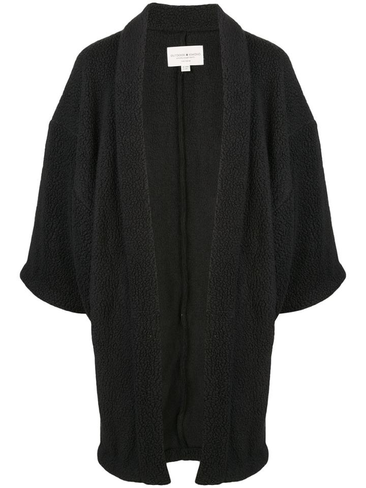 Snow Peak Wide Sleeve Fleece Coat - Black
