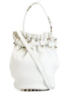 Alexander Wang Diego Bucket Shoulder Bag, Women's, White, Leather/metal Other