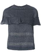 Cecilie Copenhagen Layered Patterned Top - Blue