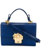 Dolce & Gabbana 'lucia' Shoulder Bag, Women's, Blue, Leather/metal