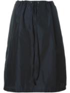 Jil Sander Navy Drawstring Skirt