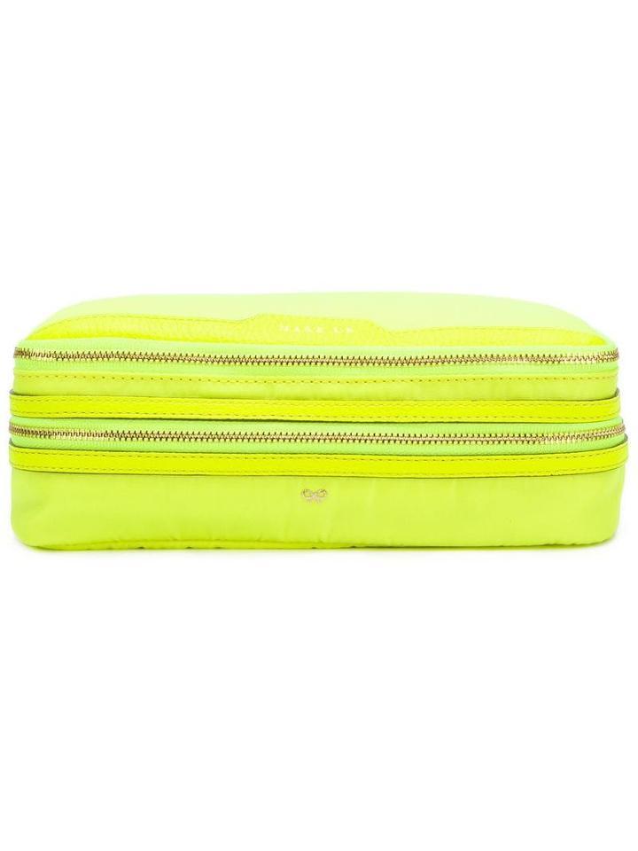 Anya Hindmarch Zipped Make-up Bag - Yellow