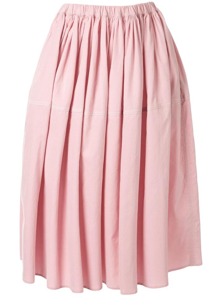 Sara Lanzi High-waist Gathered Skirt - Pink