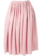 Sara Lanzi High-waist Gathered Skirt - Pink
