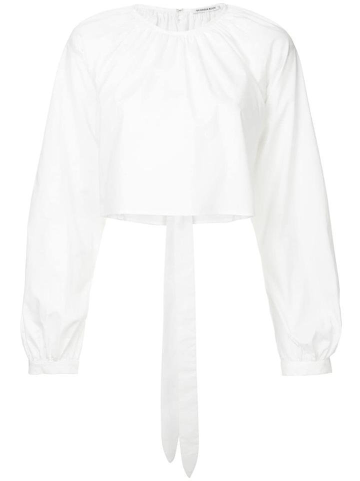 Georgia Alice Cropped Shirt - White