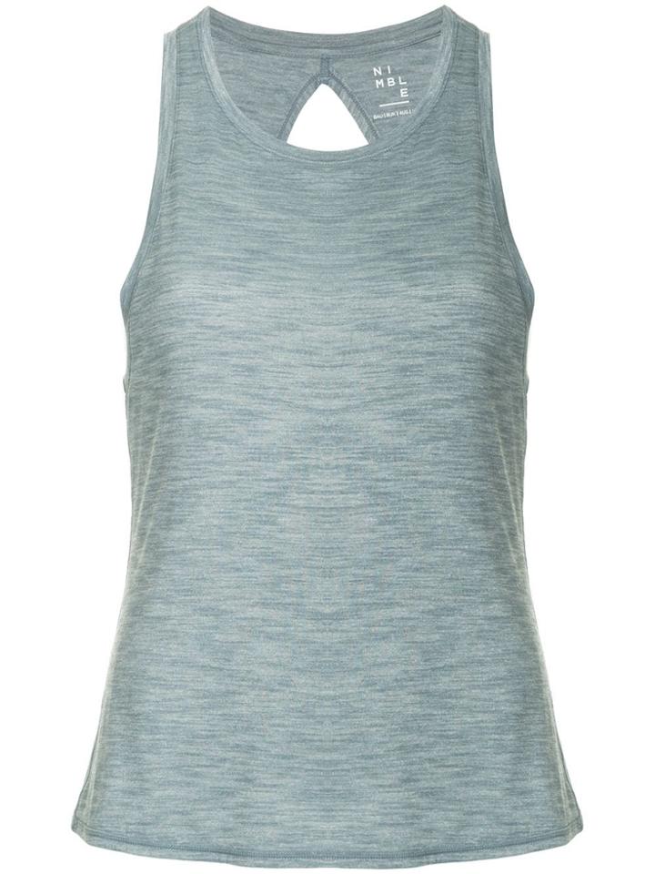 Nimble Activewear Double Twist-back Tank - Blue