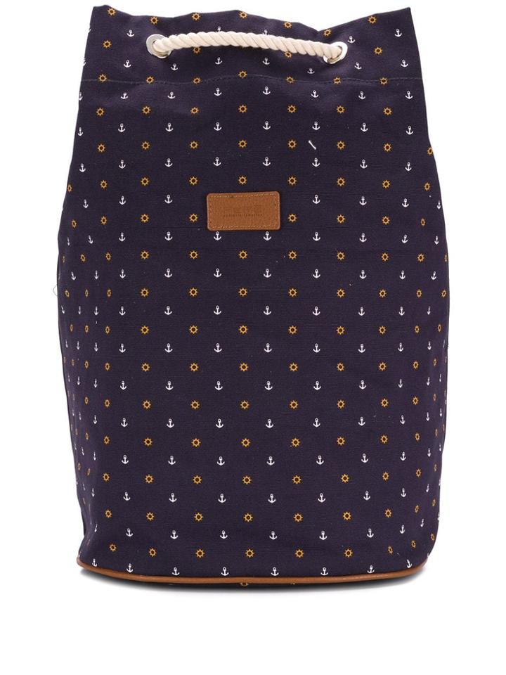 Fefè Anchor Drawstring Backpack - Blue