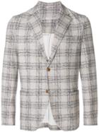 Circolo 1901 Checked Textured Blazer - Grey