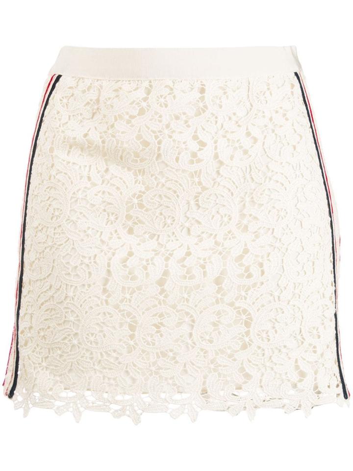 Ermanno Ermanno Lace Mini Skirt - Neutrals