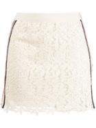 Ermanno Ermanno Lace Mini Skirt - Neutrals
