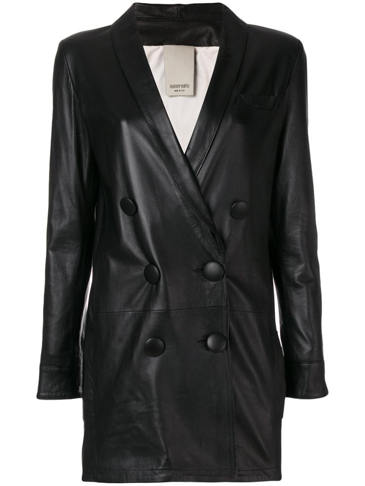 Numerootto Double Breasted Jacket - Black
