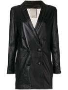 Numerootto Double Breasted Jacket - Black