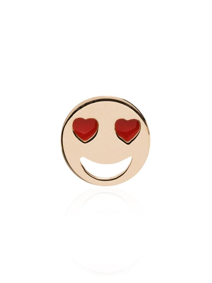 Alison Lou 14kt Yellow Gold Love Struck Stud Earring