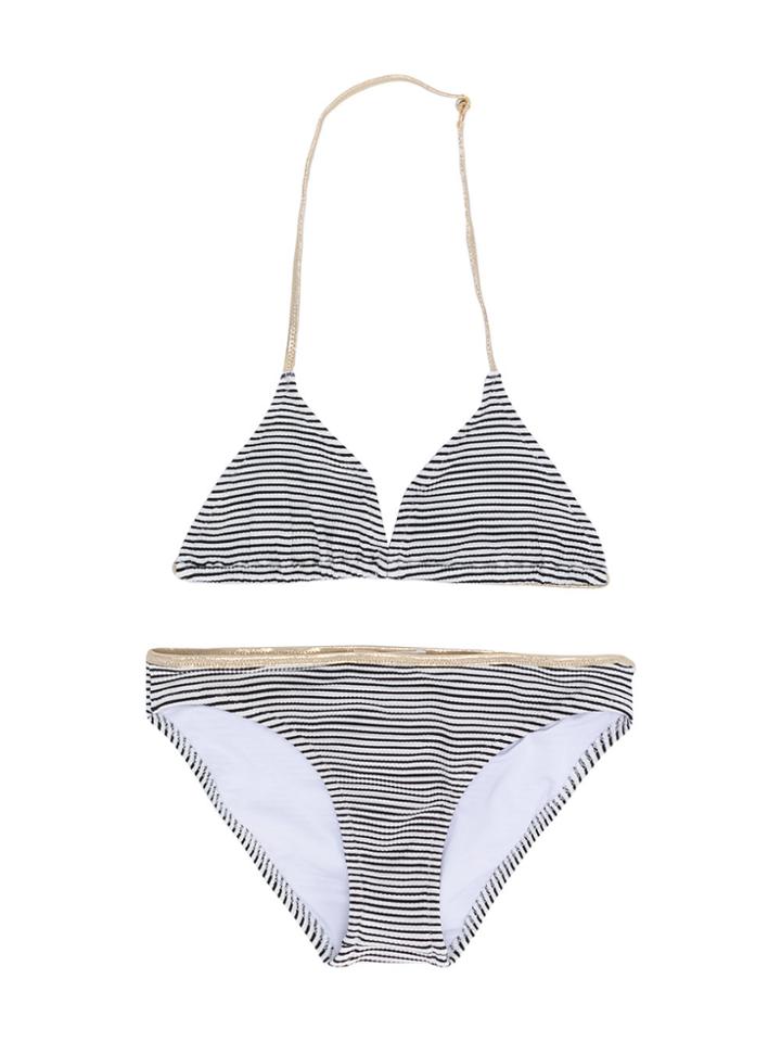 Zadig & Voltaire Kids Breton Stripe Bikini - Black