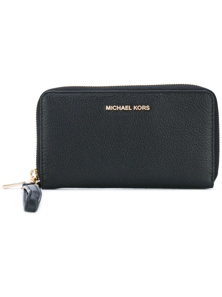 Michael Michael Kors Zipped Wallet - Black