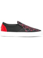 Marcelo Burlon County Of Milan Lauren Slip-on Sneakers - Black