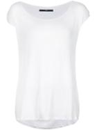 Fadeless Scoop Neck T-shirt, Women's, Size: Large, White, Spandex/elastane/rayon