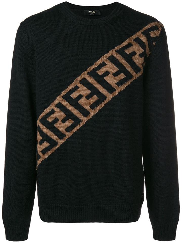 Fendi Monogram Knit Jumper - Black