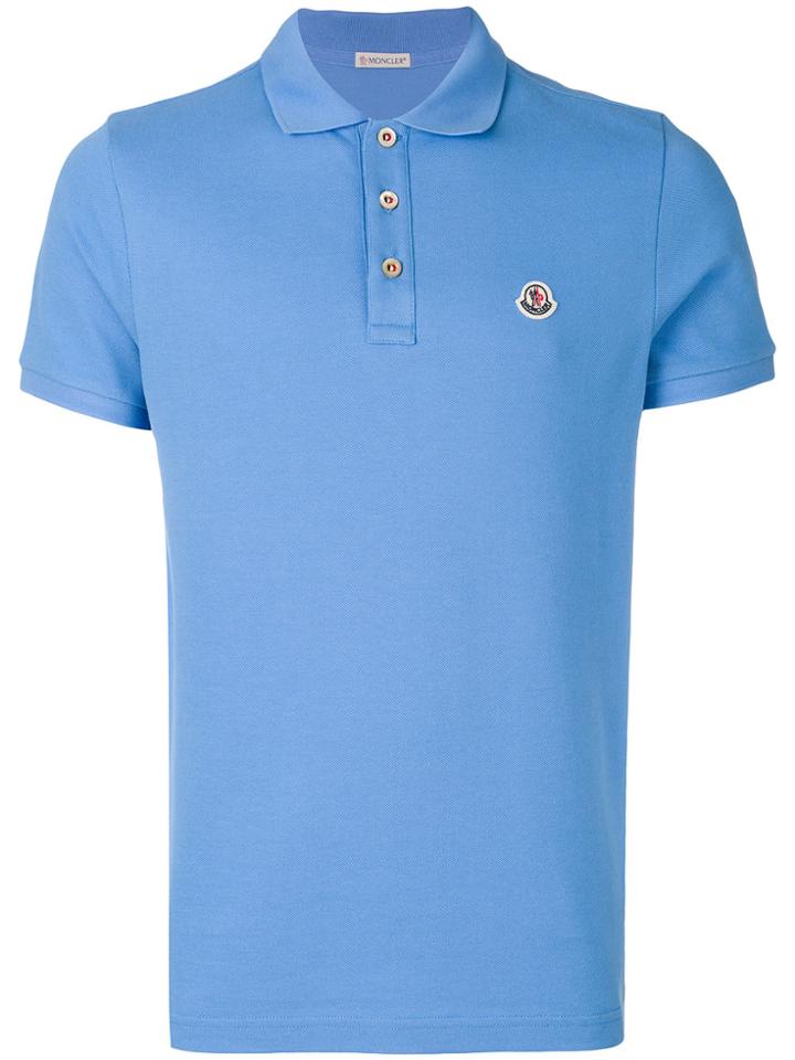 Moncler Logo Polo Shirt - Blue