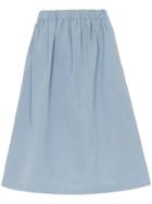 Plan C A-line Midi Skirt - Blue
