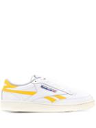Reebok Lace Up Leather Sneakers - White