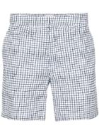 Sunspel Shibori Grid-print Swim Shorts - White
