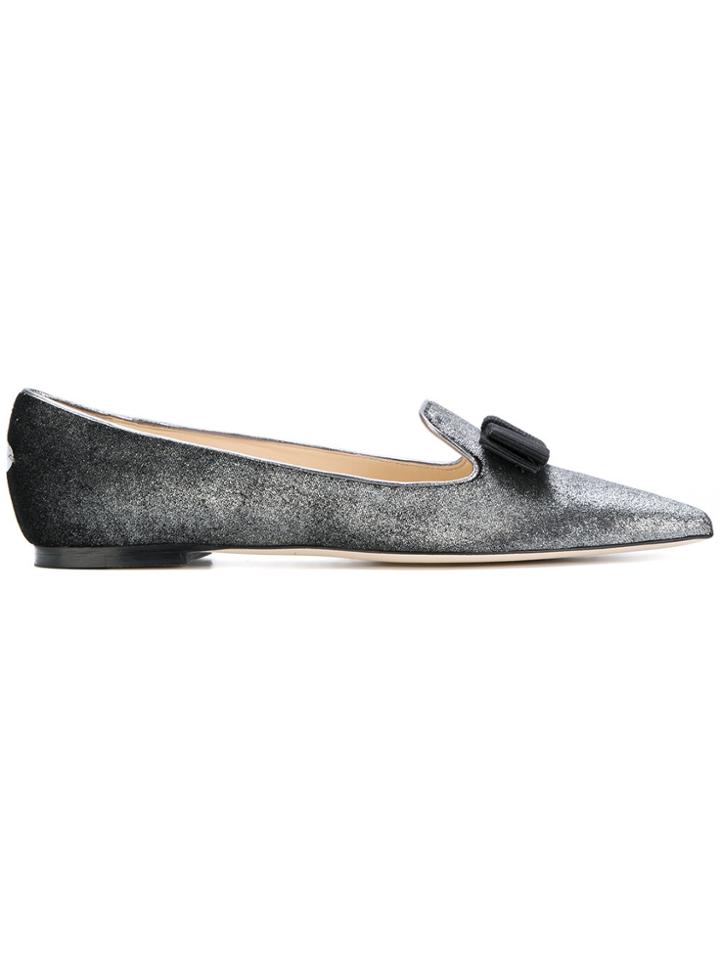 Jimmy Choo Gradient Gala Flats - Metallic