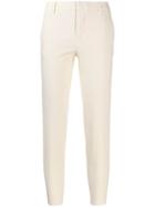 Pt01 Cropped Skinny Trousers - White