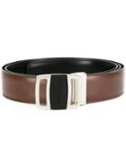 Salvatore Ferragamo Vara Reversible Buckle Belt, Men's, Size: 115, Black, Calf Leather