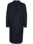Forme D'expression Reversible Striped Coat - Black